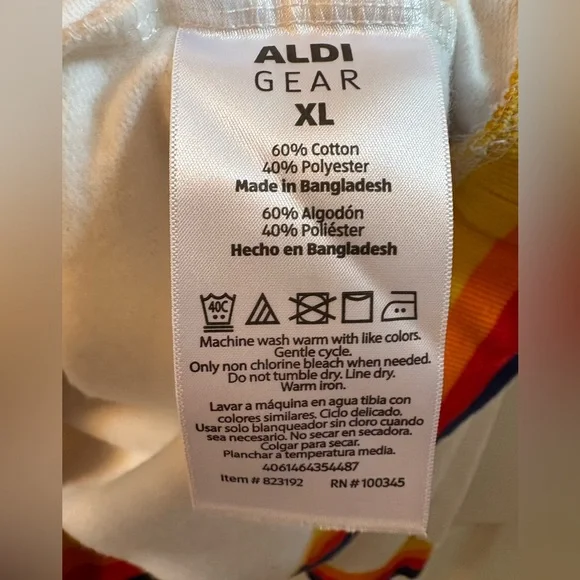 Aldi Gear Unisex Hooded Logo Sweatshirt Size XL - Picture 5 of 8